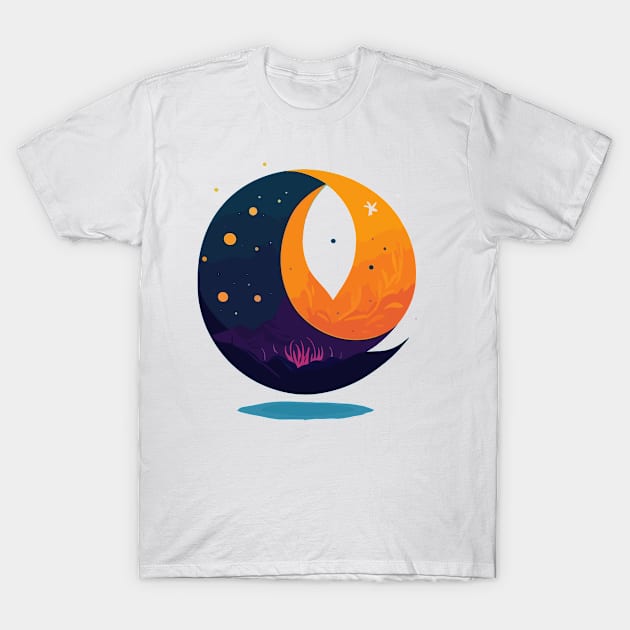 Cute Moon T-Shirt by SpriteGuy95